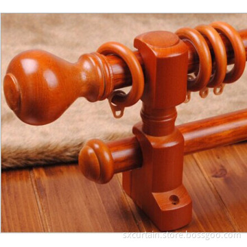 Fine Craftsmanship Decorative Poles Wooden Curtain Rod